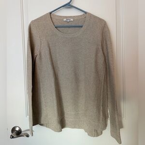 Madewell Women's Cream/Tan Crew Neck Sweater